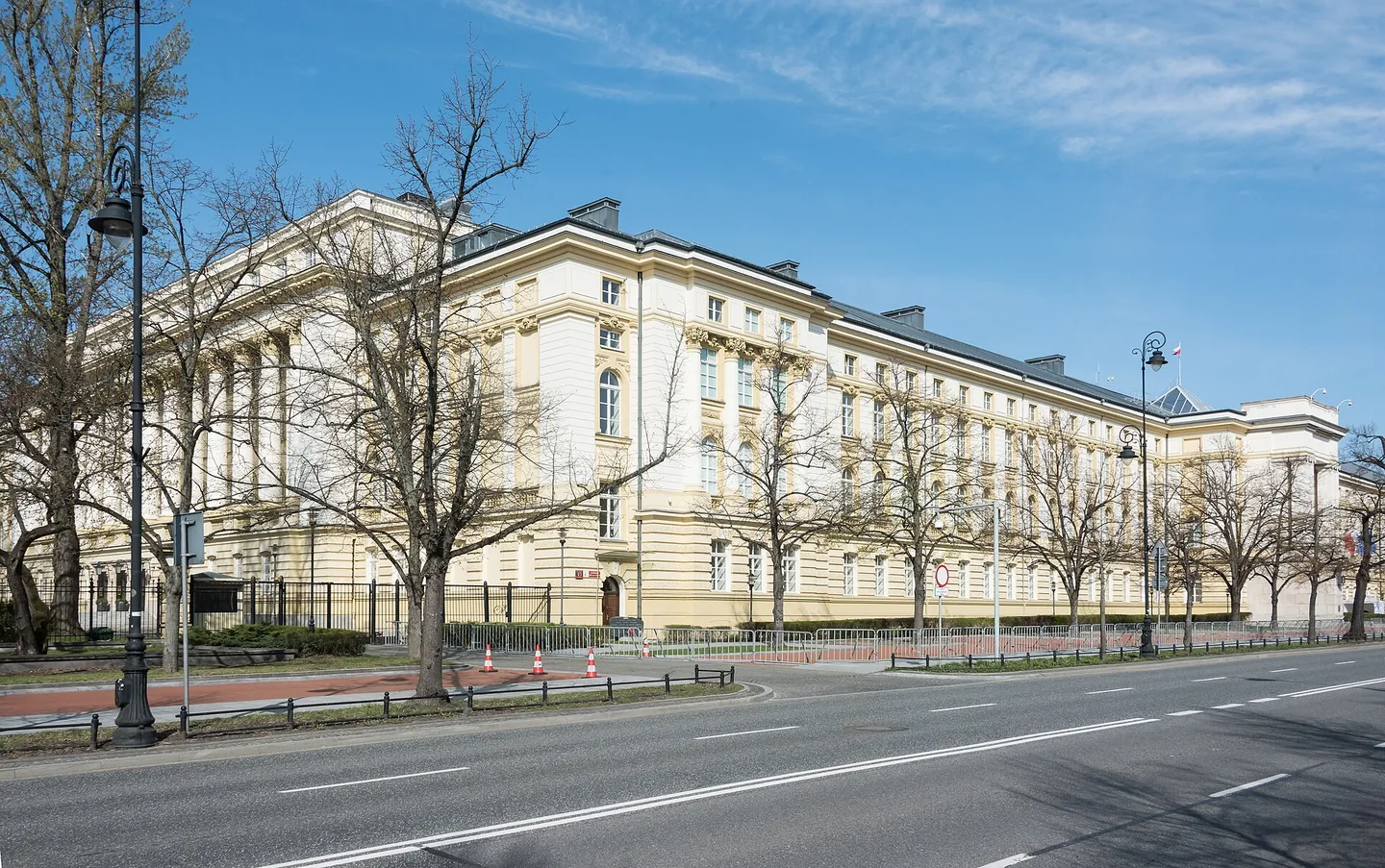 The Chancellery of the Prime Minister building in Warsaw.