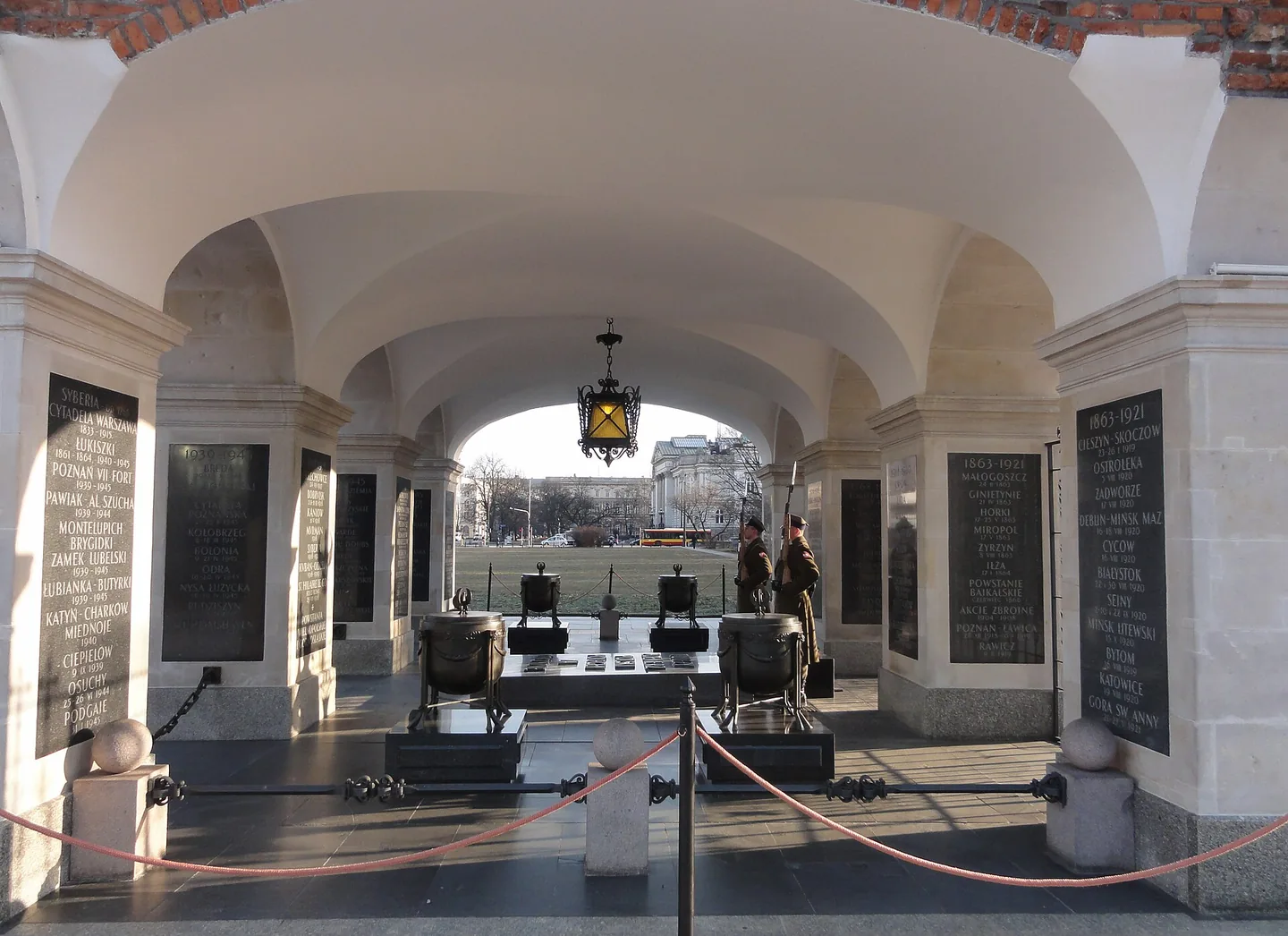 The Tomb of the Unknown Soldier in Warsaw.
